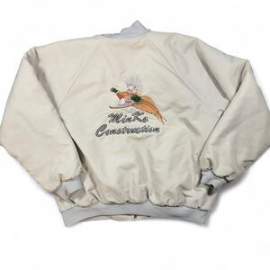 Vintage Hartwell Sports Embroidered Work Jacket “MinKo Construction” Men’s Large